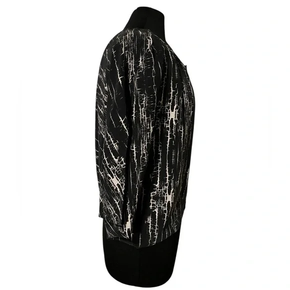 3/$20 💜 PODOLLS Silk Birch Bark Cracked Blouse M Corpgoth Boho Witchy Top - Picture 4 of 5